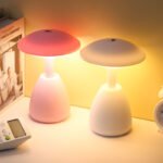 Veilleuse LED Tactile Sans Fil à Intensité Réglable avec Chargeur USB