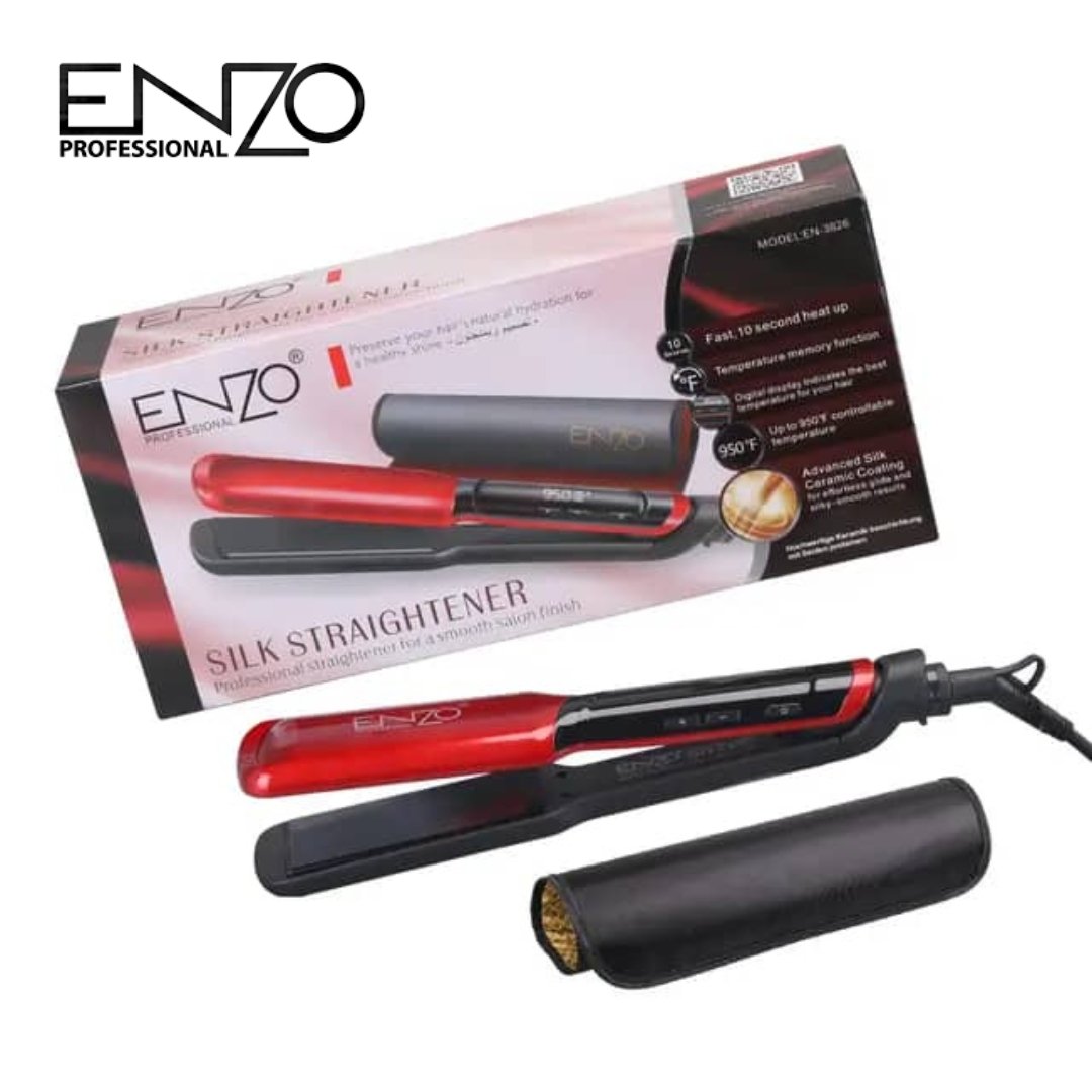 xr:d:DAFVfzqZSaU:1340,j:1507945314,t:23032511 Lisseur En Céramique Avec Affichage LCD 950°F Enzo EN-3826 - الصورة 1