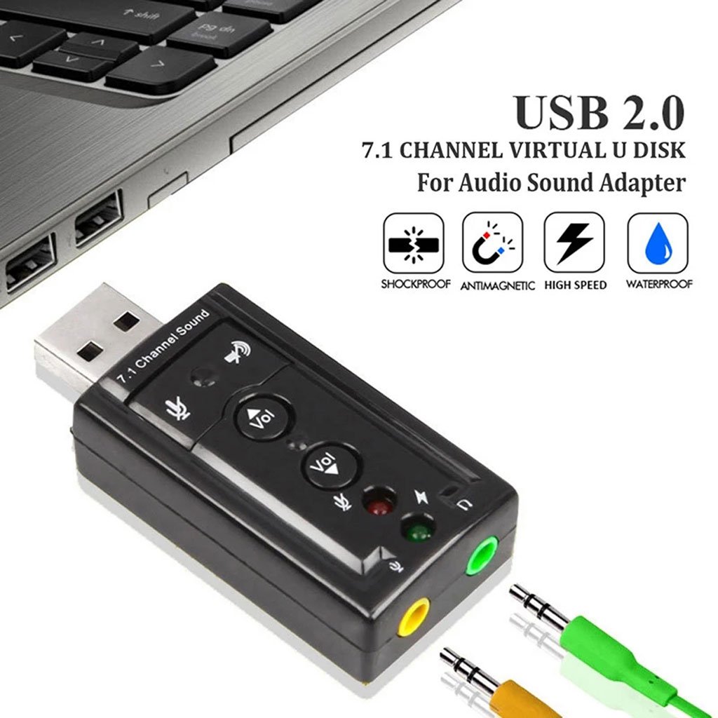 7.1-USB-Sound-Card-cnc.jpg Adaptateur De Carte Son USB À 3D Audio Virtual 7,1 Channel - الصورة 1