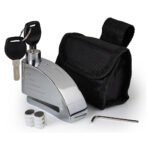 ⁦Antivol à disque en acier inoxydable 110 dB avec clés et pochette de transport – جهاز إنذار مضاد سرقة للدرجات⁩ - الصورة ⁦4⁩