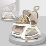 ⁦Chaise à bascule portable pour enfants avec poignée parentale inclinaison multi-positions – كرسي أطفال بعدة وضعيات للجلوس⁩ - الصورة ⁦5⁩