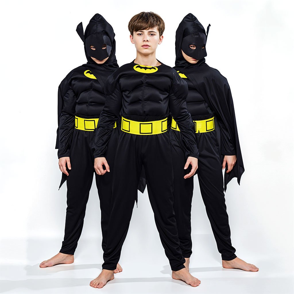 Batman-Black-cnc2-2.jpg Tenue de Deguisement Batman Black Pour Enfants - الصورة 1