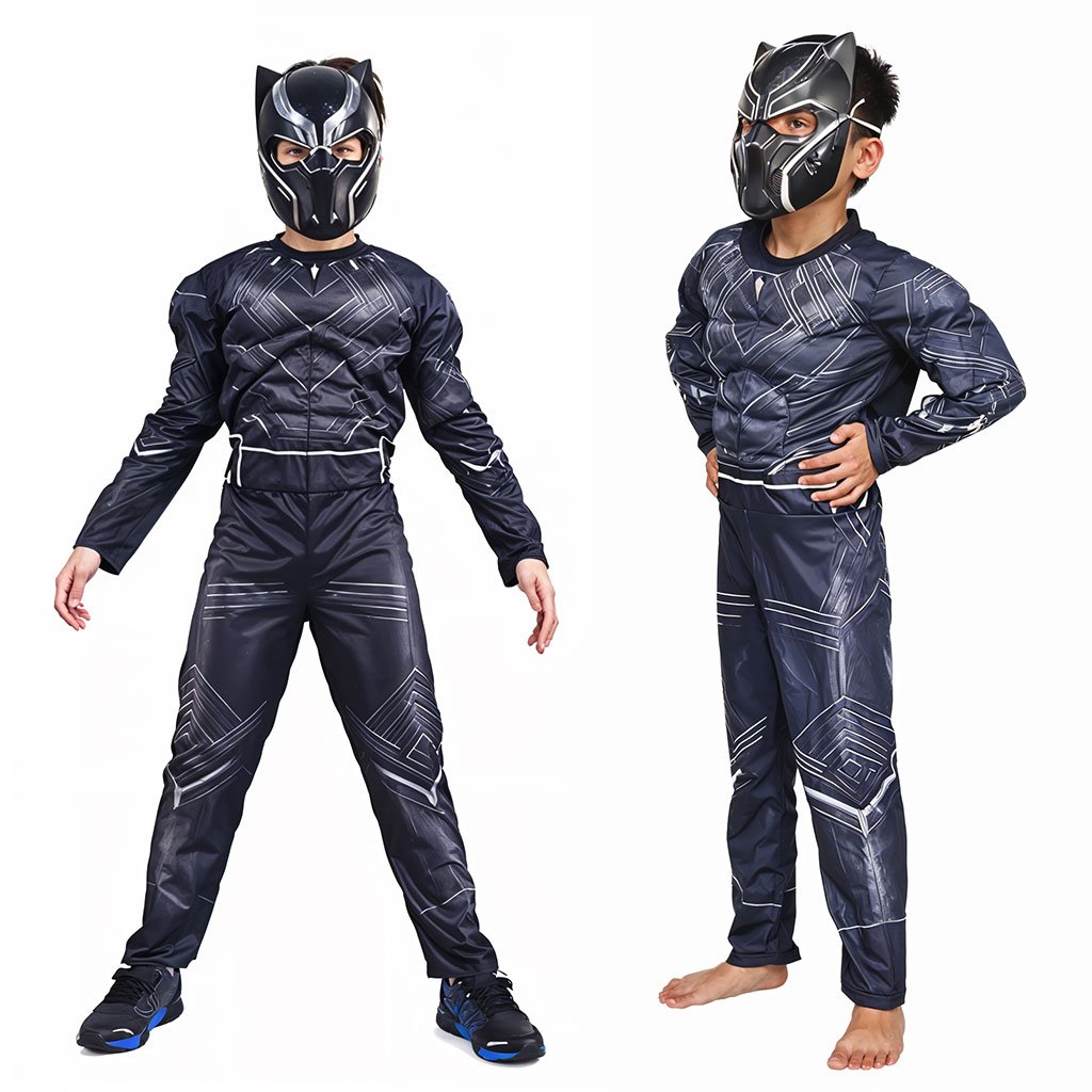 Black-Panter-cnc.jpg Tenue de Deguisement Black Panter Pour Enfants - الصورة 1