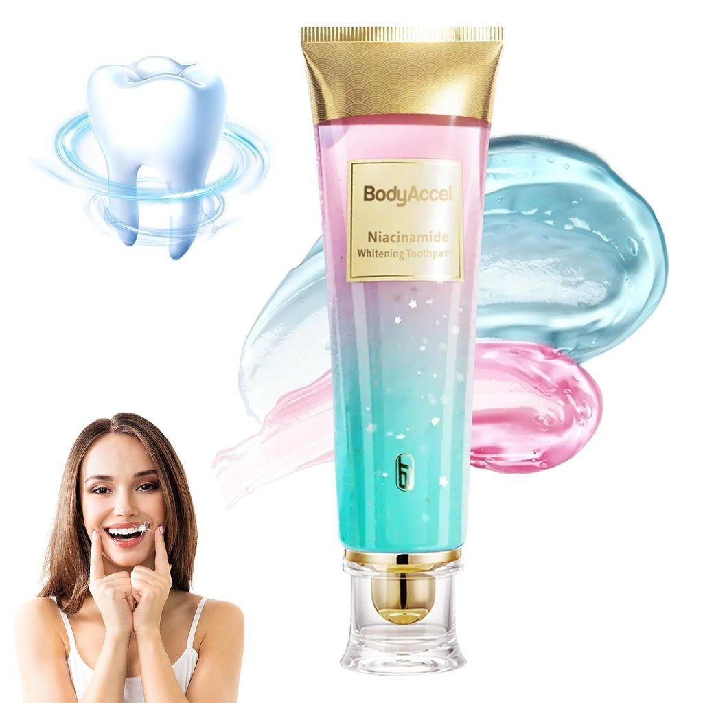 Body-Accel-cnc.jpg Dentifrice blanchissant à la niacinamide BodyAccel – معجون تبييض الأسنان - الصورة 1