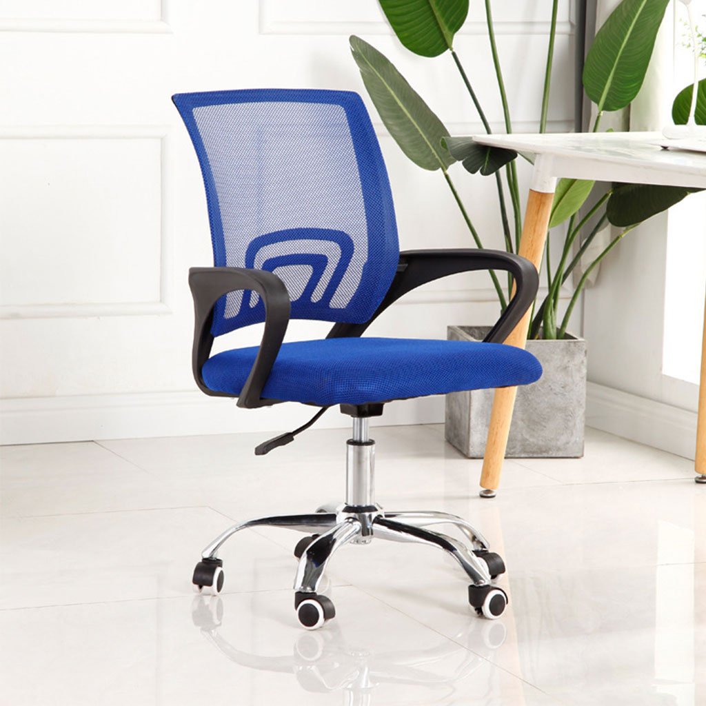 Chaise-bureaux-v3-12-1.jpg Chaise de Bureau Ergonomique avec Support Lombaire Bleu – كرسي مكتب مريح مع دعامة للظهر - الصورة 1