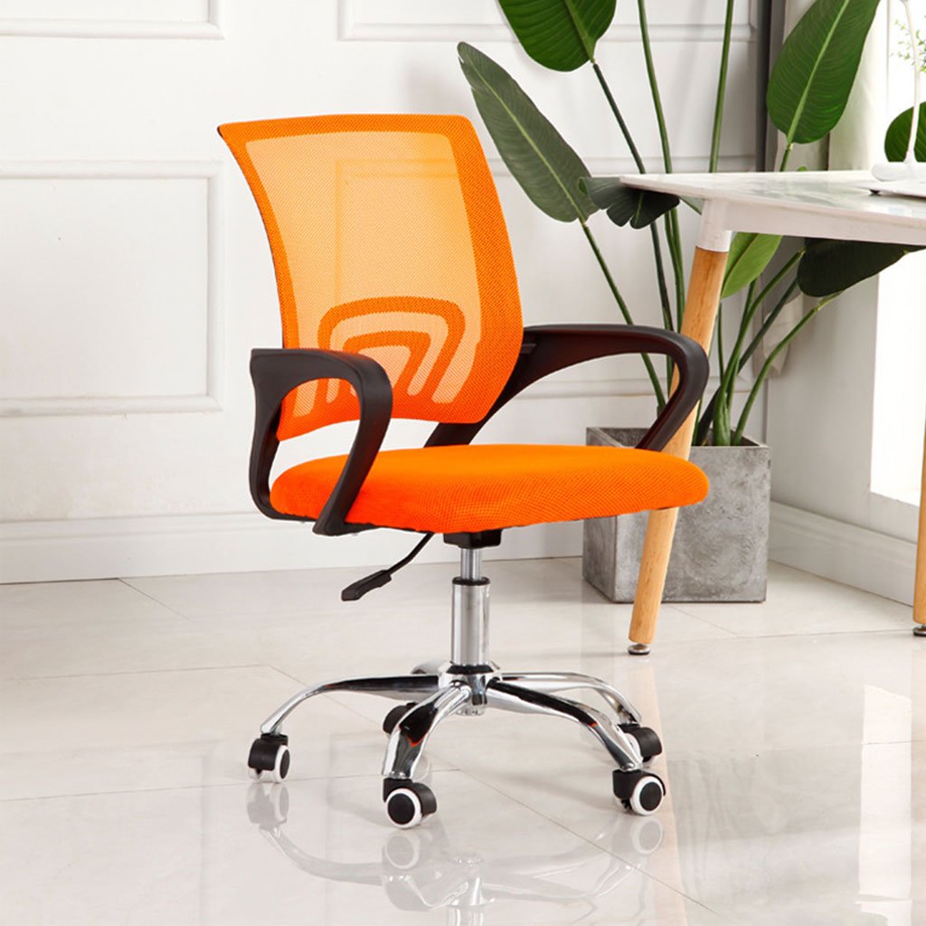 Chaise-bureaux-v3-13-1.jpg Chaise de Bureau Ergonomique avec Support Lombaire Orange – كرسي مكتب مريح مع دعامة للظهر - الصورة 1