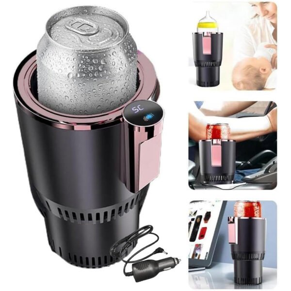 Cooling-Cup-cnc-600x600-1.jpg Chauffe-gobelet et refroidisseur de Tasse 2en1 pour Voiture – جهاز تسخين وتبريد المشروبات - الصورة 1