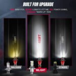 ⁦Ampoules de phares à LED H4 avec ventilateur de refroidissement 6500K Blanc – إضاءة أمامية بيضاء ساطعة للسيارات⁩ - الصورة ⁦2⁩