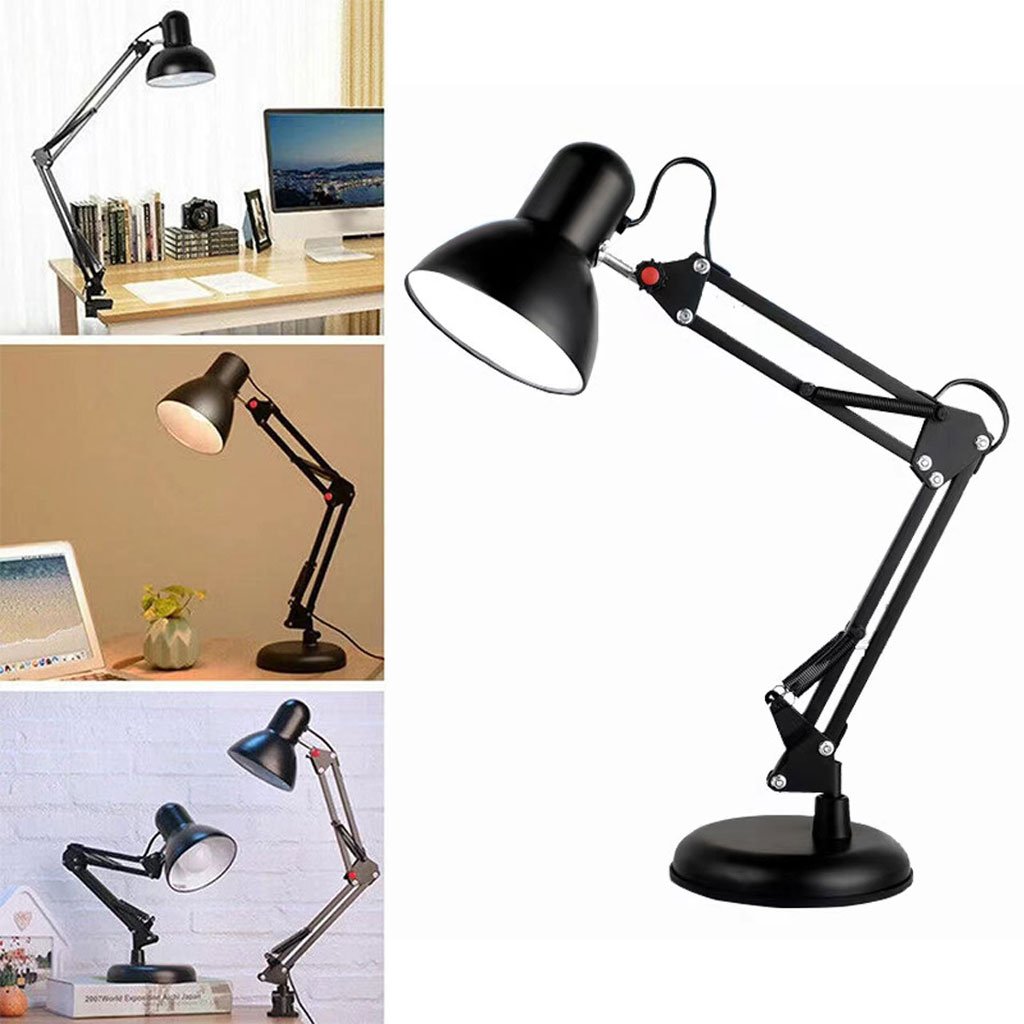 Desk-lamp-cnc.jpg Retro LED Desk Lamp Metal Adjustable E27 - الصورة 1