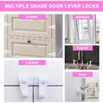 ⁦Verrous de porte universels pour la sécurité des enfants 4pcs⁩ - الصورة ⁦4⁩