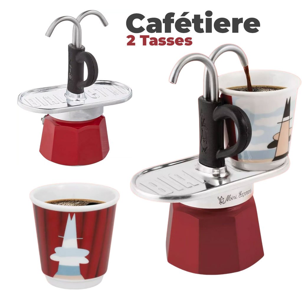 GD8.jpg Cafetière 2 Tasses avec 2 Fontaine – ماكينة تحضير القهوة - الصورة 1