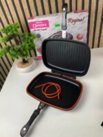 ⁦Poêle Dessini made in italy grill double face 36cm – مقلاة مزدوجة جودة أصلية⁩ - الصورة ⁦11⁩