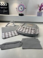 ⁦Ensemble de sacs d’école Kawai pour adolescents 4Pcs CLBD V4 Gris – محفظة 4 قطع كاواي رمادي⁩ - الصورة ⁦3⁩