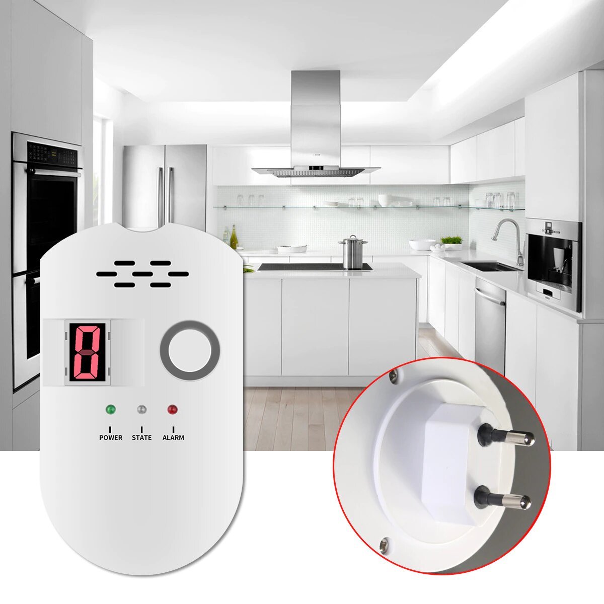 Haa0ccdd3c7c941ab81a0b28c88defed0o.jpg détecteur de fuite de gaz alarme avec affichage numérique - الصورة 1