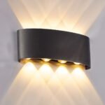 ⁦Applique Murale LED 8W D’Éclairage Extérieur 4 Lampes en PP - PACK 2 PCS⁩ - الصورة ⁦5⁩