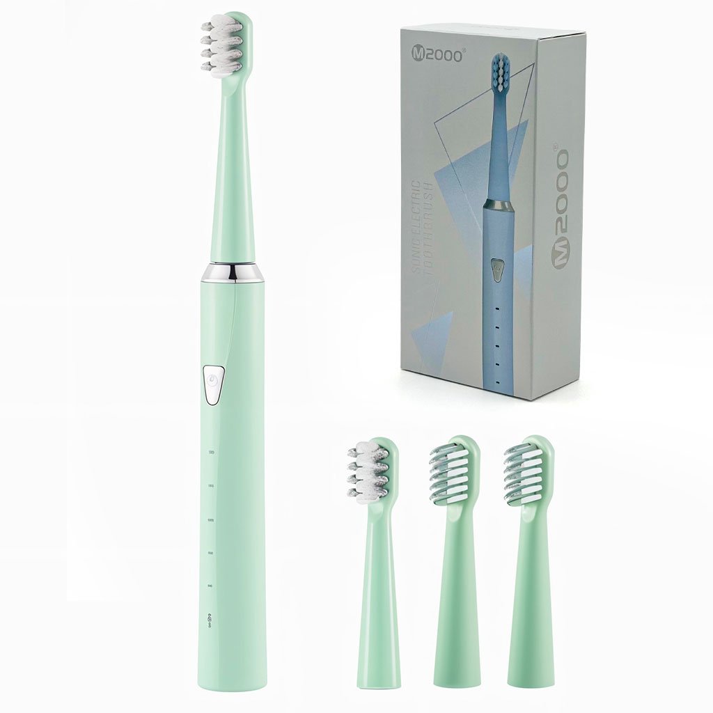 M2000-Sonic-cnc-1.jpg Brosse À Dents Électrique Sonique avec 4 Têtes et 5 Modes – فرشاة أسنان - الصورة 1