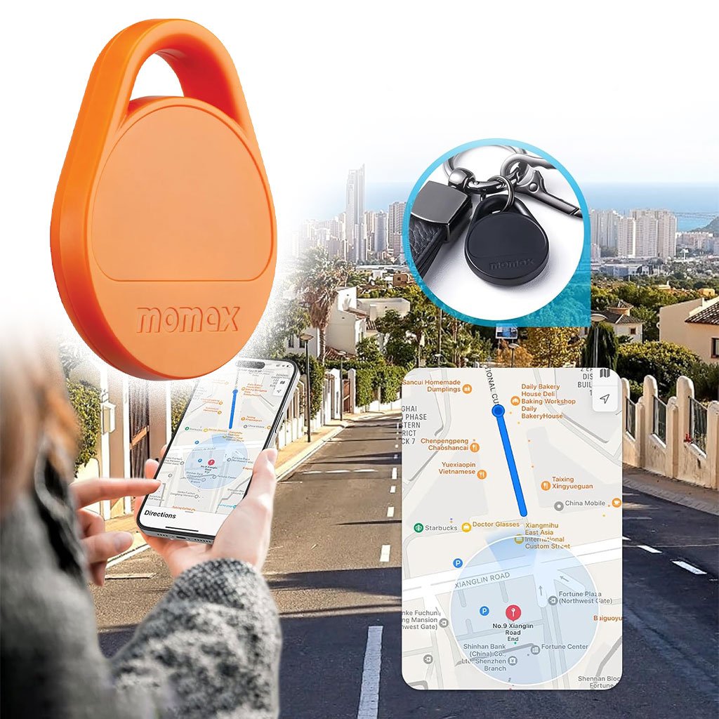 Momax-cnc-1.jpg MOMAX Smart Tag Tracker Fonctionne avec l’application Apple Find My – جهاز تعقب ذكي - الصورة 1