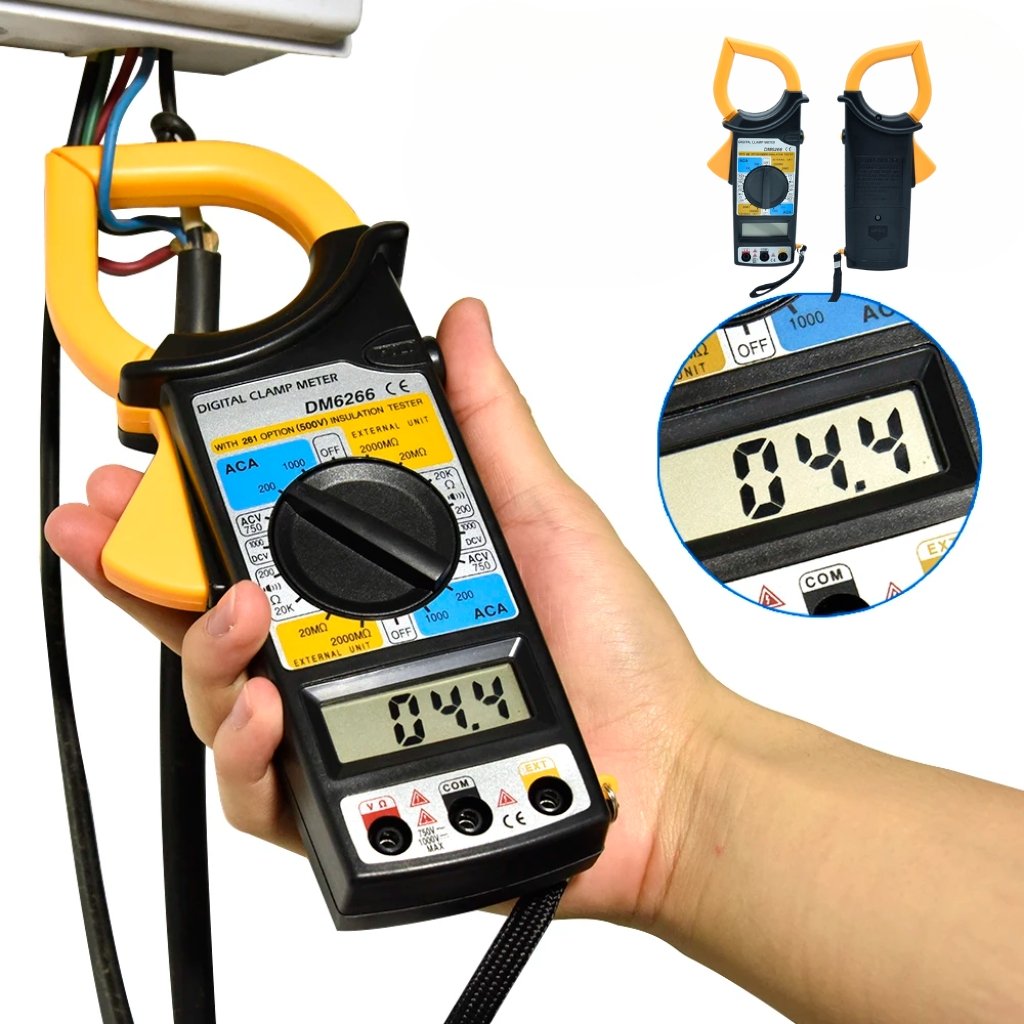 xr:d:DAFz9De9ed8:3222,j:510452855602591630,t:24022910 Multimètre à pince numérique Portable DM-6266 - الصورة 1