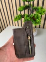 ⁦Étui portefeuille zippé pour téléphone avec emplacement de cartes – محفظة نقود وبطاقات⁩ - الصورة ⁦10⁩