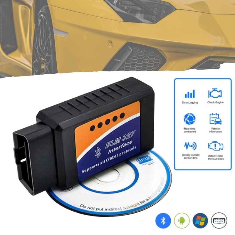 OBD-CAR-SCANNER-1-2.jpg Outils de Diagnostic de Voiture, Scanner V1.5 OBD2, SAE J1850, Bluetooth/wifi, pour Android /ISO 9141 Vgate Icar2, Lecteur de Code - الصورة 1