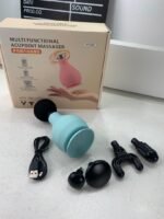 ⁦Appareil de Massage Rechargeable Portatif avec 5 Têtes Interchangeables – جهاز تدليك محمول قابل للتثبيت⁩ - الصورة ⁦9⁩