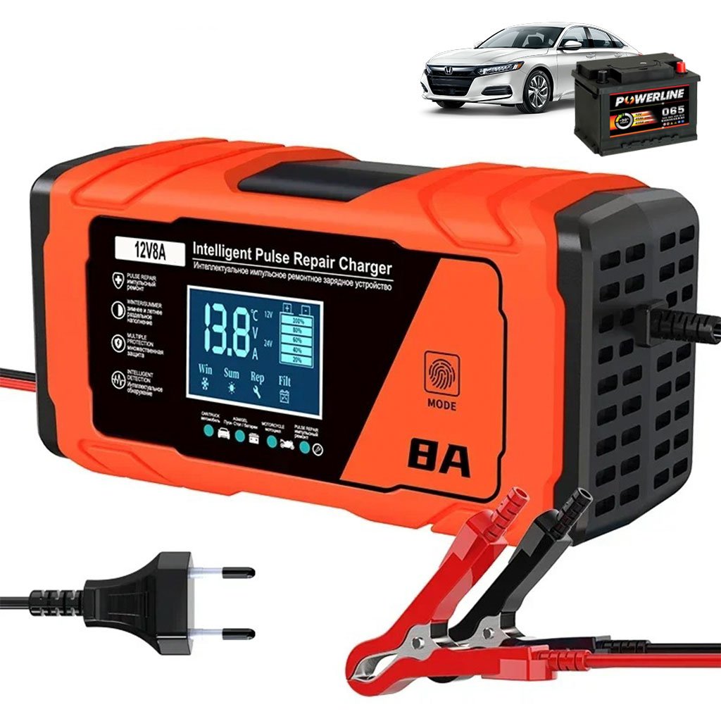 Pulse-battery-cnc.jpg Chargeur de batterie intelligent 12 V 8 A pour voiture – شاحن بطارية السيارة - الصورة 1