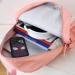 ⁦Ensemble de sacs d’école Kawai pour adolescents 3Pcs Ours Rose – محفظة 3 قطع كاواي وردي⁩ - الصورة ⁦2⁩