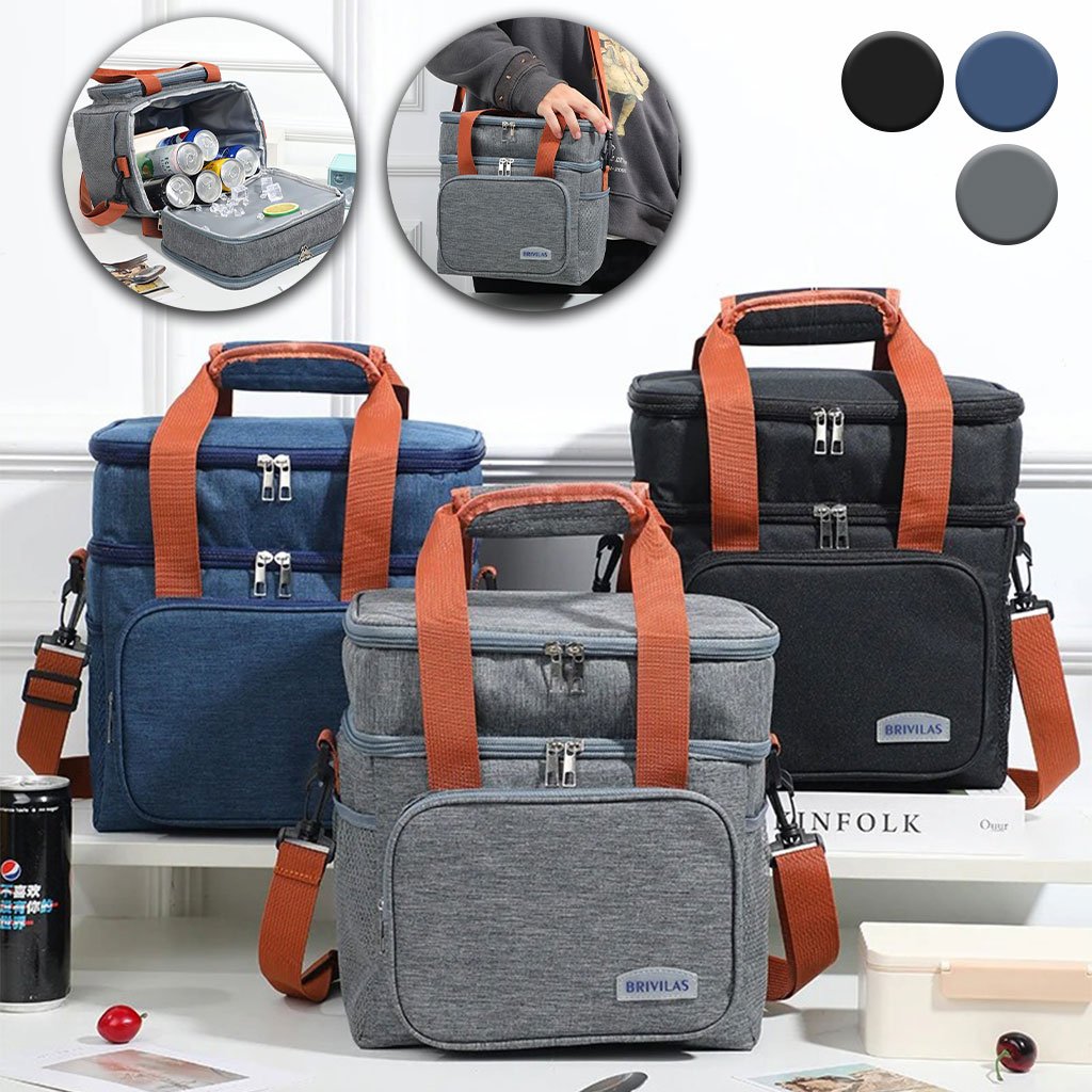 Sac-L-cnc-1.jpg Sacs à lunch croisés à double couche de grande capacité – حقيبة حفظ الطعام - الصورة 1