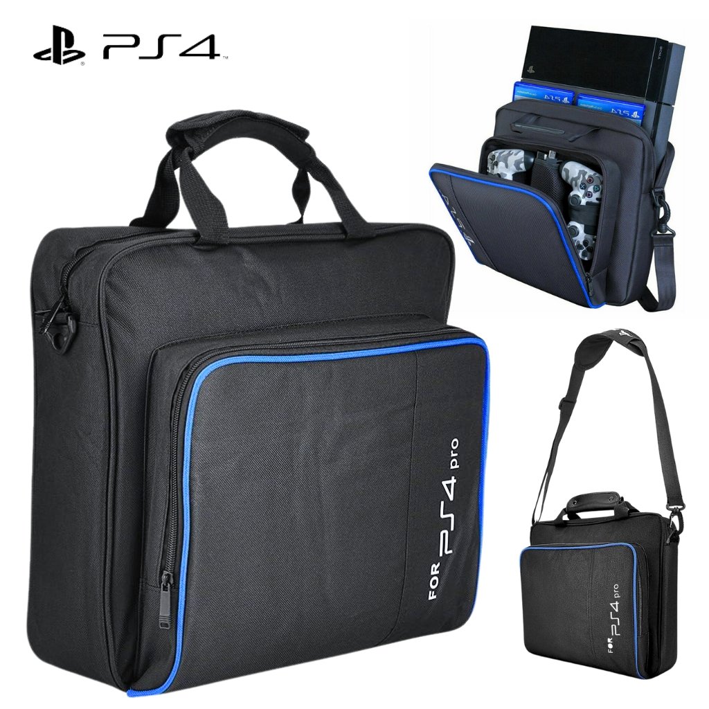 Sac-de-Transport-pour-PS4-Pro-2.jpg Sac a dos de transport en toile pour console PlayStation 4 , Slim, Pro - الصورة 1
