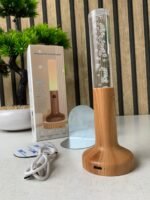 ⁦Applique murale rechargeable en bois avec détecteur de mouvement effet glow – مصباح جداري محمول⁩ - الصورة ⁦8⁩