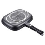 ⁦Poêle Dessini made in italy grill double face 36cm – مقلاة مزدوجة جودة أصلية⁩ - الصورة ⁦6⁩