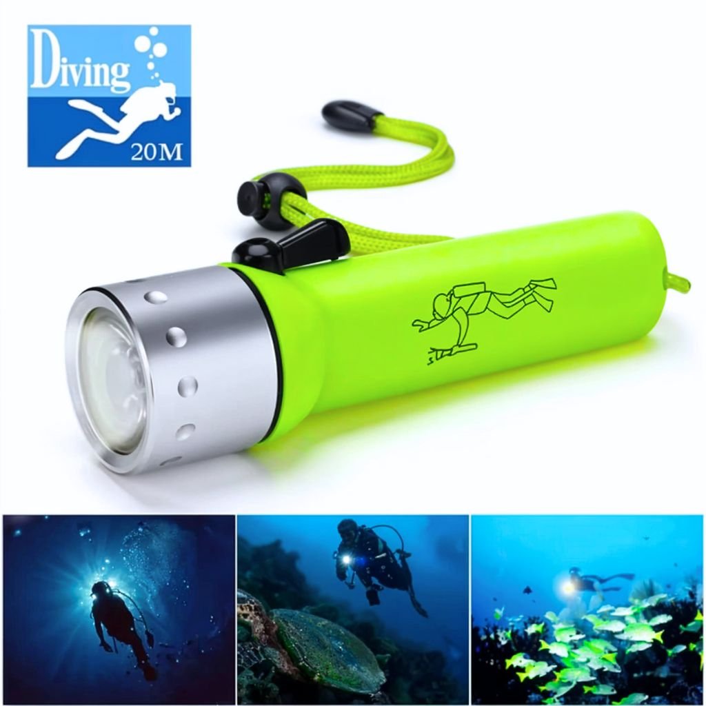 kjdfhkjdhf54xcvxc87sswxscddddfqdxw-2.jpg Torche LED professionnelle étanche pour plongée sous-marine - الصورة 1