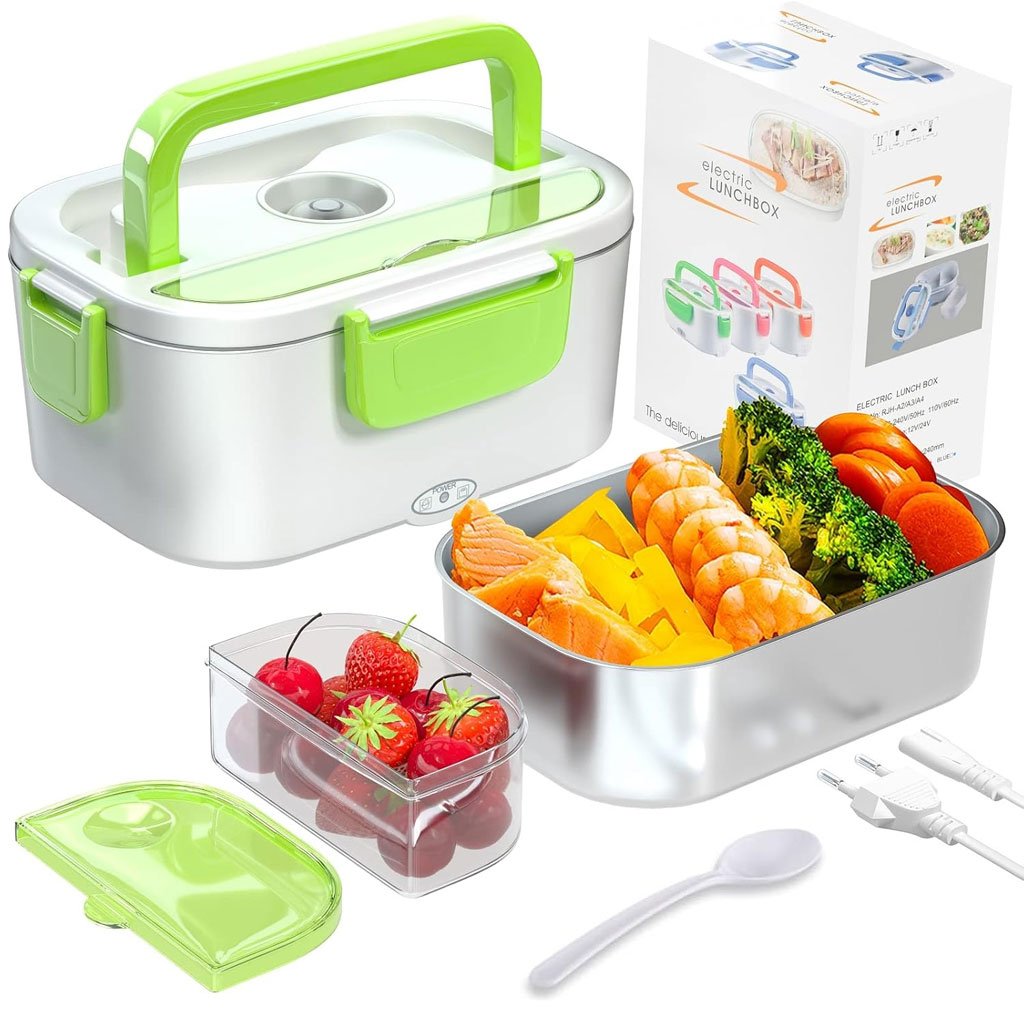 lunchb-1.jpg Boîte à lunch électrique en Inox Capacité 1.05L – علبة تسخين الطعام من الإينوكس - الصورة 1