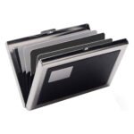 ⁦Étui portefeuille en acier noir avec protection RFID pour 6 cartes de crédit – محفظة بطاقات الإئتمان⁩ - الصورة ⁦4⁩