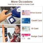 ⁦Étui porte-cartes pour téléphone portable auto-adhésif – حاملة بطاقات خلف الهاتف⁩ - الصورة ⁦4⁩
