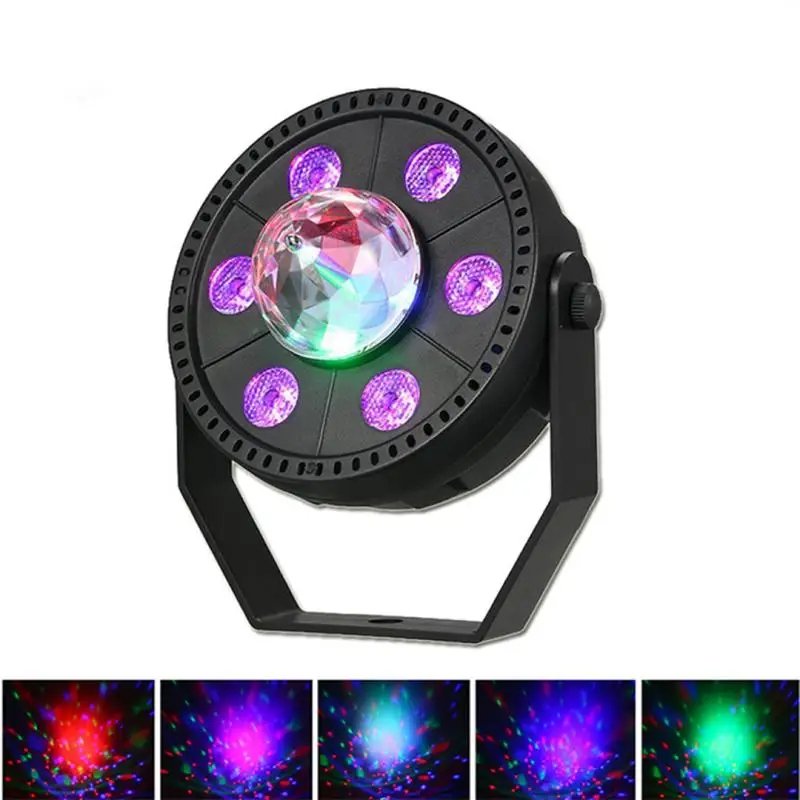 xvcbxcvbxcvbv0012154fd5gd5f4.jpg Projecteur jeux de lumiere RGB Laser rotatif 6en1 effets Stroboscope - الصورة 1