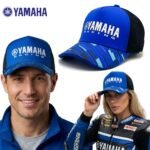 Casquette Yamaha Racing Bleu et Noire avec Filet Respirant Unisexe – قبعة رياضية جودة عالية