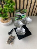 ⁦Fontaine décorative en forme de pétales avec lumières LED et pierres – نافورة مياه بعدة طبقات⁩ - الصورة ⁦9⁩