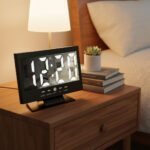 ⁦Réveil Numérique Miroir LED Moderne DS-8082L – ساعة منبه رقمي⁩ - الصورة ⁦2⁩