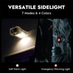 ⁦Lampe torche à clip pour chapeau à haute luminosité avec base magnétique – مصباح مغناطيسي عالي السطوع⁩ - الصورة ⁦6⁩