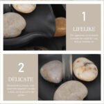 ⁦Fontaine théière flottante décoration de table avec lumières LED et pierres – نافورة مياه على شكل إبريق شاي عائم⁩ - الصورة ⁦5⁩