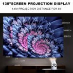 ⁦Mini Projector Karaoke Portable Support 4K 1080P YS-300 KTV – جهاز مديا ذكي للعرض على الحائط مع كاريوكي⁩ - الصورة ⁦3⁩