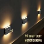⁦Smart Applique murale LED intelligente à détecteur de mouvement rechargeable 2Pcs - طقم مصباحين لإضاءة الممرات⁩ - الصورة ⁦10⁩
